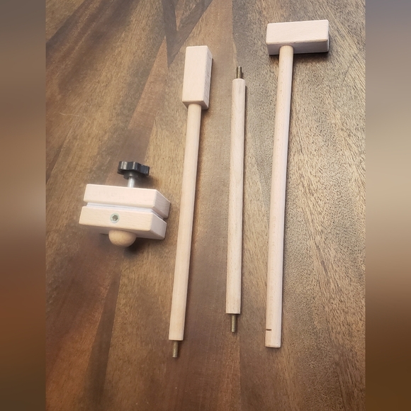 Mobile Stand Natural Wood - Picture 4 of 4